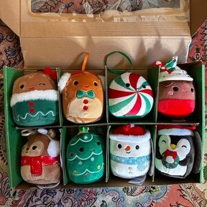 Squishmallows Christmas Ornaments Complete Set With Tags and Original Box